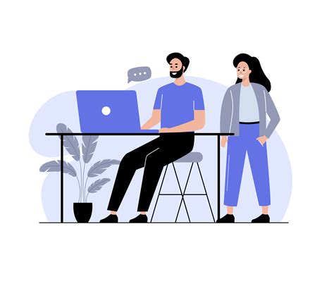 Free Office Working Vector Art .